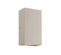Nordlux Modern Outdoor Wall Light Sand Metal Intergrated LED Weatherproof - Mains Powered, IP54 in Beige Nordlux Beige