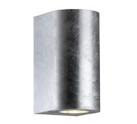 Nordlux Modern Outdoor Wall Light Silver Galvanized steel GU10 Coastal/Marine Safe - Mains Powered, IP44 Nordlux Silver