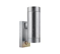 Nordlux Modern Outdoor Wall Light Silver Galvanized steel GU10 Coastal/Marine Safe - Mains Powered, IP54 Nordlux Silver