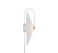 Nordlux Nadia wall light, pleated lampshade, white
