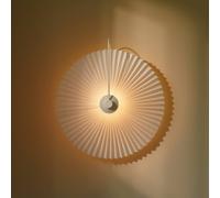 Nordlux Nadia wall light, pleated lampshade, white
