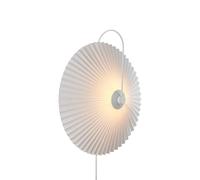 Nordlux Nadia wall light, pleated lampshade, white