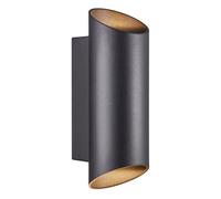 Nordlux Nico Outdoor Aluminium Wall Light Weatherproof Black,mains