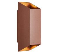 Nordlux Nico Outdoor Aluminium Wall Light Weatherproof Brown,mains