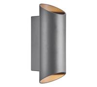 Nordlux Nico Round 22 Anthracite Wall Light - Size: 23.5 x 7.7 x 23.5cm - Black - Wilko