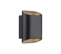 Nordlux Nico Outdoor Wall Light Black Metal Solar Gu10 Sensor Weatherproof - Mains Powered, Ip54