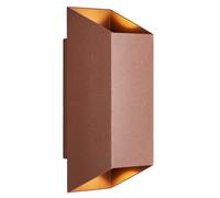Nordlux Nico Modern Brown Aluminium Wall Light - Garden, Patio, Entrance Mains