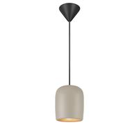 Nordlux Notti Indoor Pendant Light Grey Metal E27 Hand Blown Glass - Mains Powered, IP20 Nordlux Grey