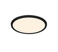 Nordlux Oja 29 Indoor Ultra-Slim Switch Dim Ceiling Light In Black (Height) 2.3Cm