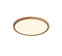 Nordlux Oja 29 Indoor Ceiling/Flush Mount Wood Foil Plastic, Intergrated LED Mains Powered-Bedroom, Living Room, Kitchen, Office, Bedside or Study. IP54, Class 2 (Double Insulated)
