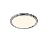 Nordlux Oja Ceiling Light Chrome Plastic Bathroom LED IP54 3000/4000k Mains