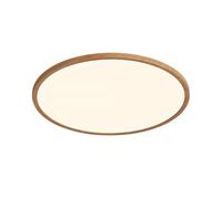 Nordlux Oja Ceiling Light Wood Foil Plastic LED 2700k Mains 42cm