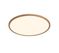 Nordlux Oja Ceiling Light Wood Foil Plastic LED IP54 2700k Mains 42cm
