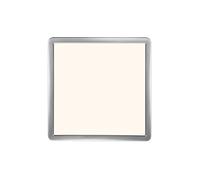 Nordlux Oja 29 Square 3 Step Dimming Indoor Bathroom Ceiling Light/Flush Mount Silver Plastic, Intergrated LED Waterproof-Bathrooms, Ensuites, and Washrooms. IP54, Class 2 (Double Insulated)