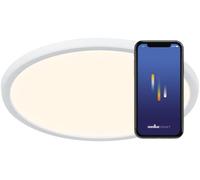 Nordlux Ojasmart Modern White Plastic Ceiling Light - Hallway, Kitchen, Garage Mains LED