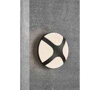 Nordlux Outdoor Light Wall Lamp Cross Black Round Ø26Cm IP54 Light Max. 15W E27