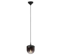 Nordlux Pendant Light Ceiling Lamp Magia Smoke Glass Black Ø18Cm Max. 15W E27