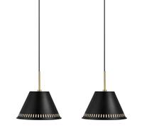 Nordlux Pendant Light Ceiling Lamp Pine Black 2-Pack 2-Arm Max. 2 X 40W E27