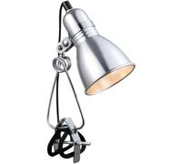 Nordlux Photo Indoor Clamp Lamp Silver Aluminium E27 Adjustable Head - Bedroom, Office, Study Mains Powered, IP20