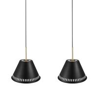 Designer 2-Kit Pendant Hanging Light Pine Nordlux black Ø30cm Chandelier Pendel