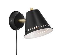 Nordlux Pine Indoor Wall Light Black - Mains Powered Ip20