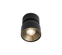 Nordlux Pitcher Indoor Spot Light Black Metal Gu10 Gold Inner - Mains Powered, Ip20