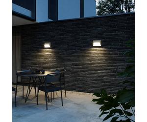 Nordlux Pontio 27 outdoor wall light angular, sand