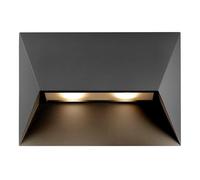 Nordlux Pontio 27 Outdoor Wall Light/Exterior Light Black Silver, GU10 2X25W Waterproof & Weather Resistant-Porch, Patio, Garden, Garage, or Entrance. IP54, Class 1 (Insulated)