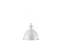 Nordlux Pop Indoor Pendant/Ceiling Light White Metal, E27 40W with Adjustable Cable-Bedroom, Living Room, Kitchen, Office, Bedside or Study. IP20, Class 2 (Double Insulated)