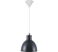 Nordlux Pop Indoor Pendant Light Black Metal E27 White Inner - Mains Powered, IP20 Nordlux Black
