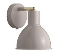 "Nordlux Pop Indoor Wall Light Brown Metal E27 White Inner - Bedroom, Bedside, Living Room Plug in or Mains Powered, IP20"