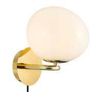 Nordlux Premium Indoor Wall Light Brass Metal E14 Hand Blown Glass - No, IP20 in Gold Nordlux Gold