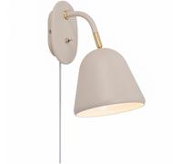 Nordlux Premium Indoor Wall Light Brown Metal E14 Adjustable Head - No, IP20 in Beige Nordlux Beige