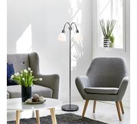 Nordlux Ray Double Floor Lamp - Silver