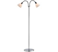 Nordlux Ray Indoor Floor Lamp Silver Metal E14 Dual Head - Mains Powered, IP20 Nordlux Silver