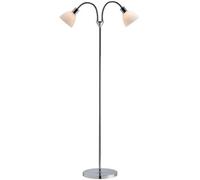 Nordlux Ray Metal Floor Lamp Dual Head Silver,mains
