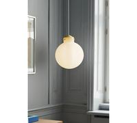 Nordlux Retro Raito Pendant Light White/Gold Glass Ø30cm Lamp 25W E27 Cuttable