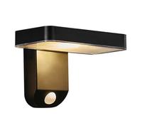 Nordlux Rica Outdoor Plastic Wall Light Black,battery Led