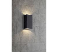 Nordlux Rold LED Outdoor Wall Light 10W Black Monochrome 84151003