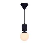 Nordlux Sadie Indoor Pendant Light Black Ceramic E14 Ribbed - Mains Powered, IP20 Nordlux Black