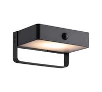 Nordlux Saulio Outdoor Wall Light Solar Black Metal Garden LED IP44 3000k