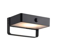 Nordlux Saulio Outdoor Aluminium Wall Light Black,battery Led