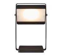 Nordlux Saulio to-Go Outdoor Portable Solar/Lantern Black Silver, SolarLed Camping -Porch, Patio, Garden, Garage, or Entrance. IP44, Class 3 (SELV) for Durability