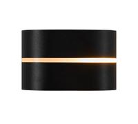 Nordlux Sibelis Modern Black Plastic Wall Light - Garden, Patio, Entrance Mains