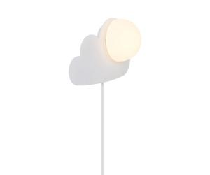 Nordlux Skykucloud Plastic Wall Light White,plug In Or Mains