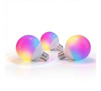 Nordlux Smart G95 LED Bulbs, E27, Colour Changing, 3 Pack