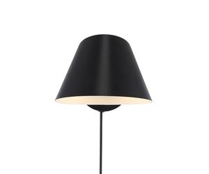 Nordlux Stay Modern Black Aluminium Wall Light - Bedroom, Bedside, Living Room Plug in or Mains