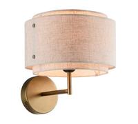 Nordlux Takai Stainless Steel Wall Light Brown,plug In Or Mains