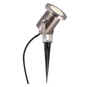 Nordlux Taurus Outdoor Spot Light Silver Stainless Steel GU10 Adjustable Head - Garden, Patio, Driveway Mains Powered, IP54