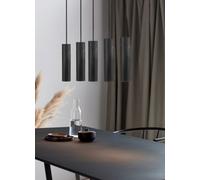 Nordlux Tilo 5-Spot Indoor Living Dining Metal Pendant Ceiling Light In Black (Diam) 6Cm